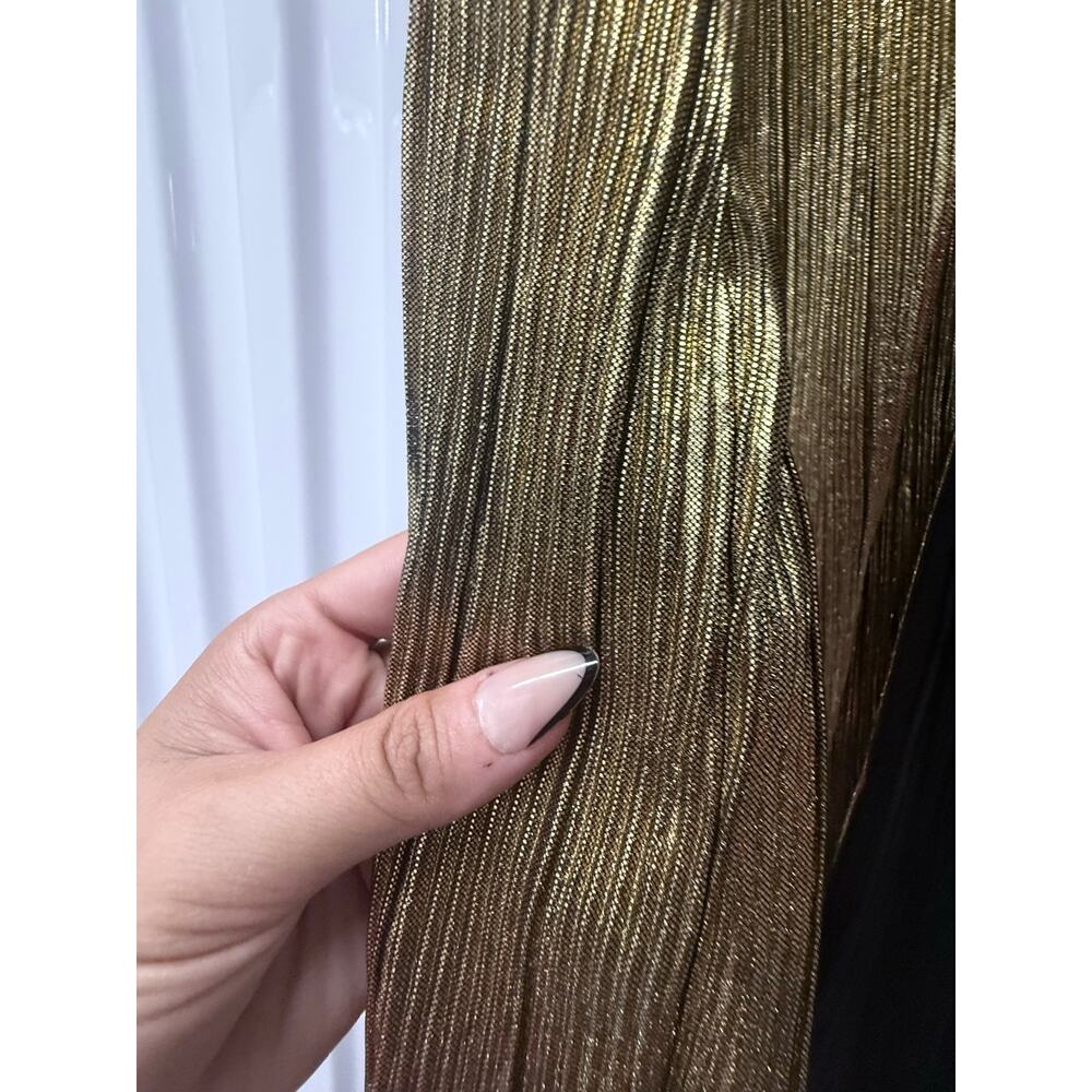 HOUSE OF HARLOW 1960 x Revolve gold open front metallic long duster Jodie jacket - Picture 8 of 11